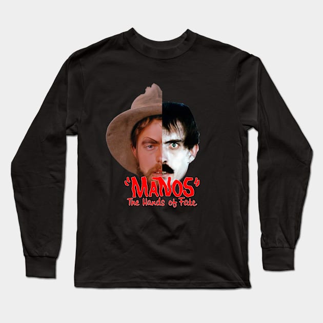 Manos: The Hands of Fate - Half-and-half Long Sleeve T-Shirt by MonsterKidRadio